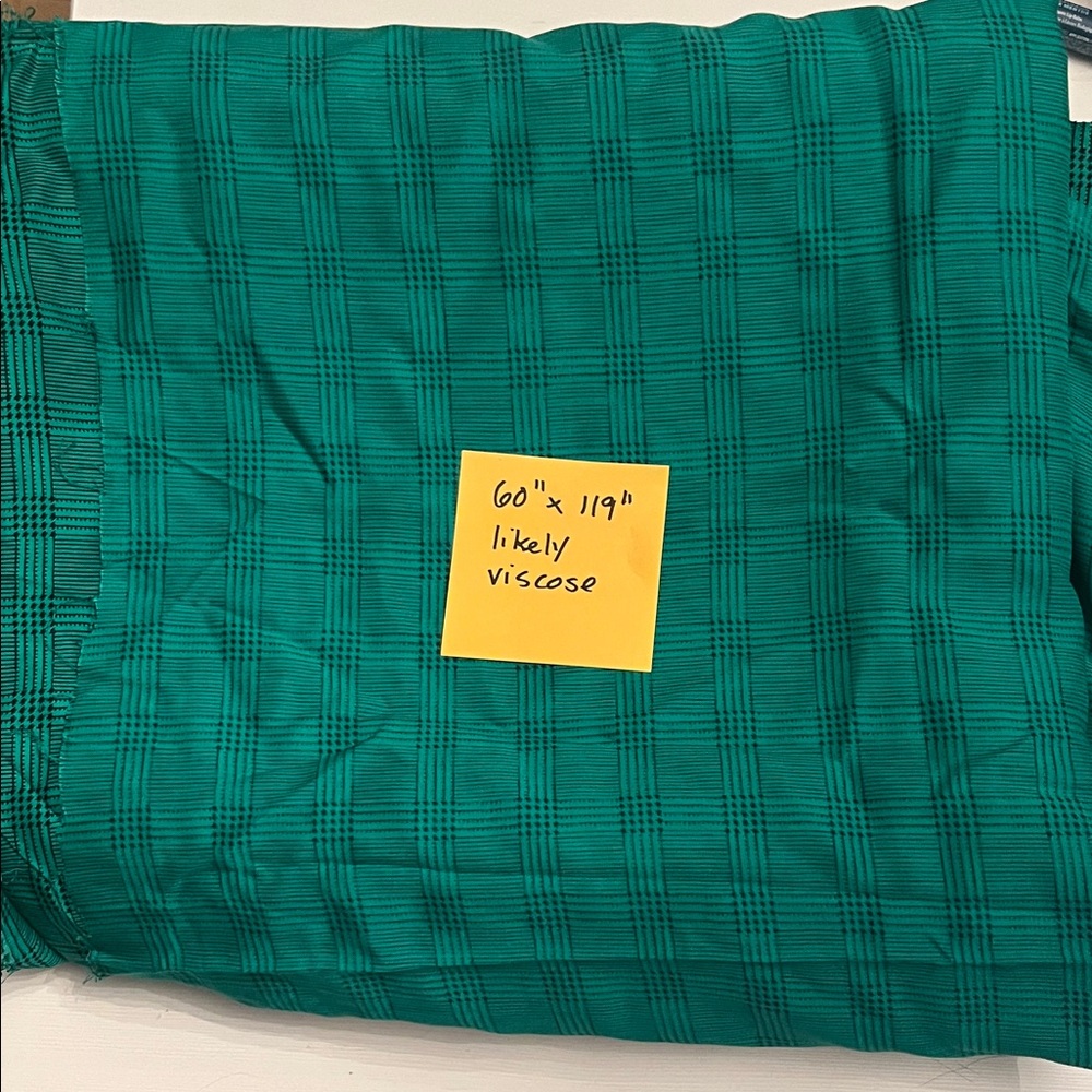 Green Plaid Fabric